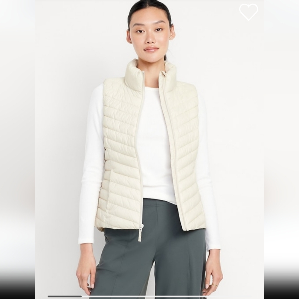 Narrow-Channel Puffer Vest